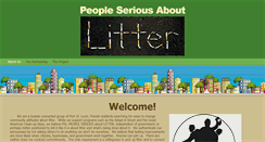 Desktop Screenshot of peopleseriousaboutlitter.com